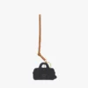 2D Ella Boston Bag Charm in Monogram Print Leather