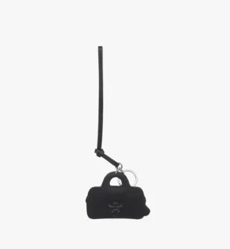 2D Ella Boston Bag Charm in Monogram Print Leather