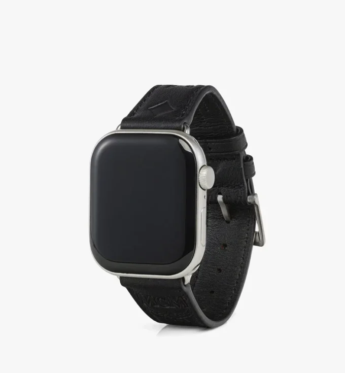 42-49Mm Apple Watch Band in Embossed Monogram Leather
