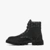 Ankle Boots in Nubuck and Monogram Print Leather