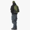 Aren Backpack in Econyl® and Monogram Print Leather