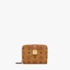 Aren Brass Plate Wallet in Visetos