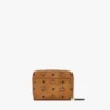 Aren Brass Plate Wallet in Visetos