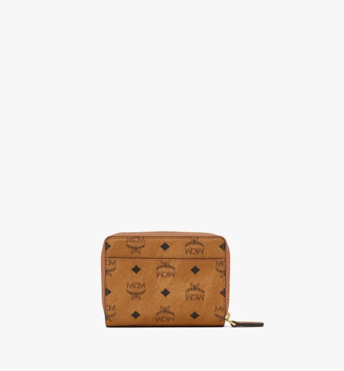 Aren Brass Plate Wallet in Visetos