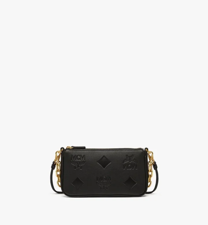 Aren Chain Crossbody in Maxi Monogram Leather