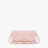 Aren Chain Wallet in Embossed Monogram Leather