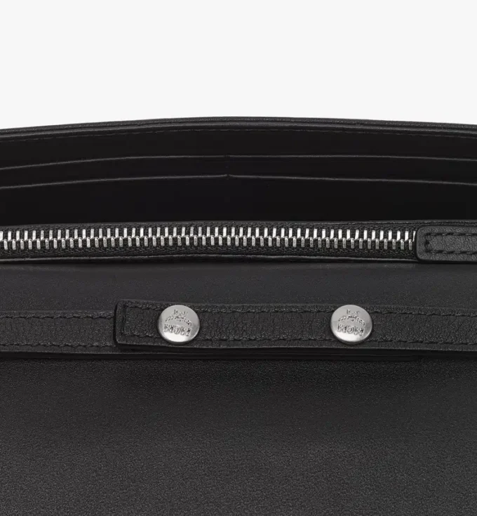 Aren Chain Wallet in Embossed Monogram Leather