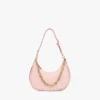 Aren Crescent Hobo Bag in Maxi Monogram Leather