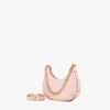 Aren Crescent Hobo Bag in Maxi Monogram Leather