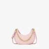 Aren Crescent Hobo Bag in Maxi Monogram Leather
