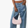 Aren Crescent Hobo Bag in Maxi Monogram Leather