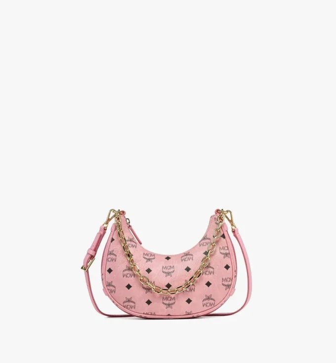 Aren Crescent Hobo Bag in Visetos