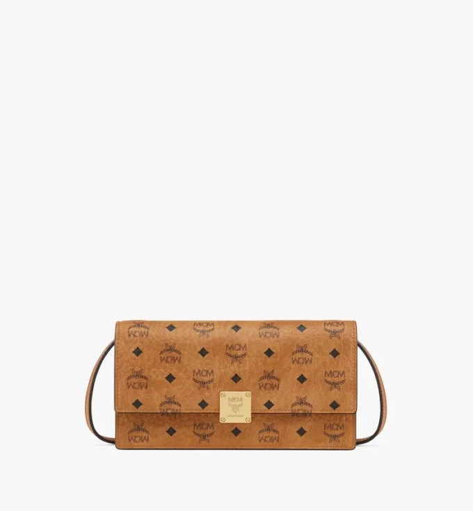 Aren Crossbody Wallet in Visetos