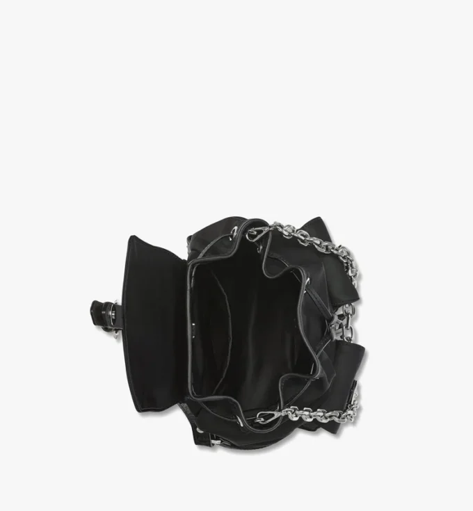 Aren Drawstring Backpack in Econyl® and Leather