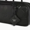 Aren East West Shoulder Bag in Maxi Monogram Leather