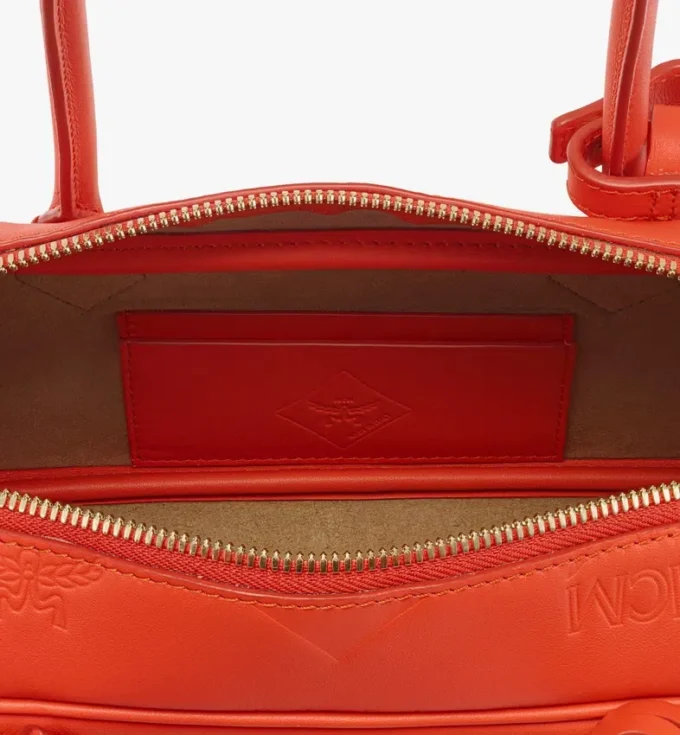 Aren East West Shoulder Bag in Maxi Monogram Leather