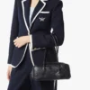 Aren East West Shoulder Bag in Maxi Monogram Leather