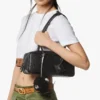 Aren East West Shoulder Bag in Maxi Monogram Leather