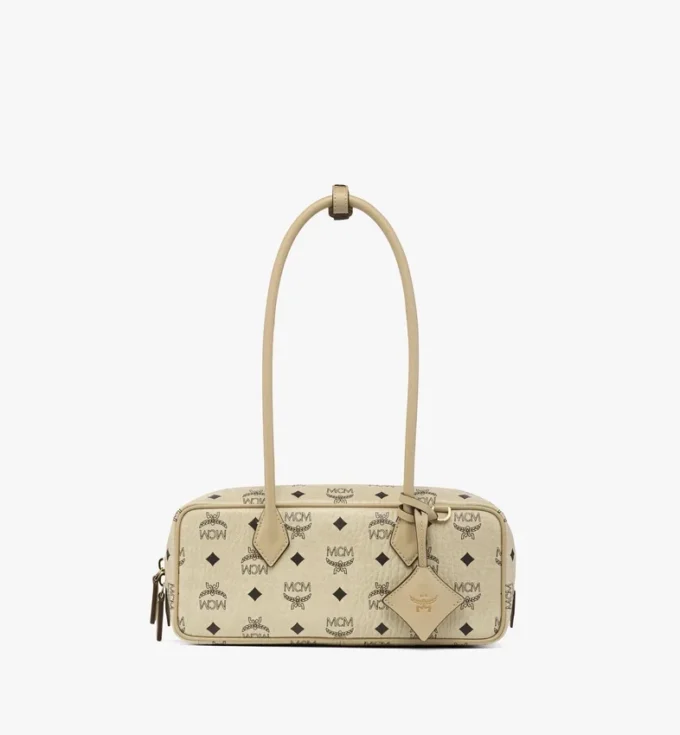 Aren East West Shoulder Bag in Visetos