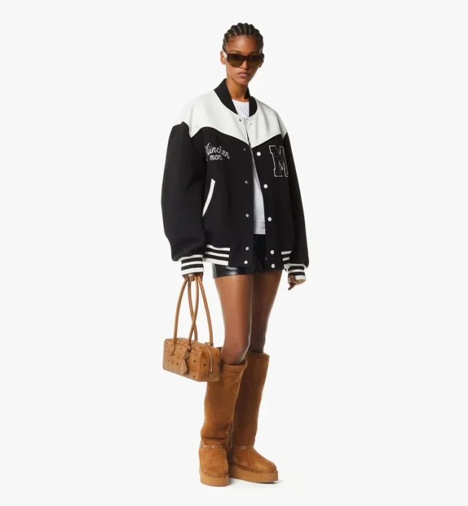 Aren East West Shoulder Bag in Visetos