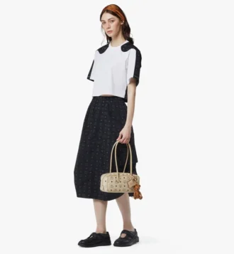 Aren East West Shoulder Bag in Visetos