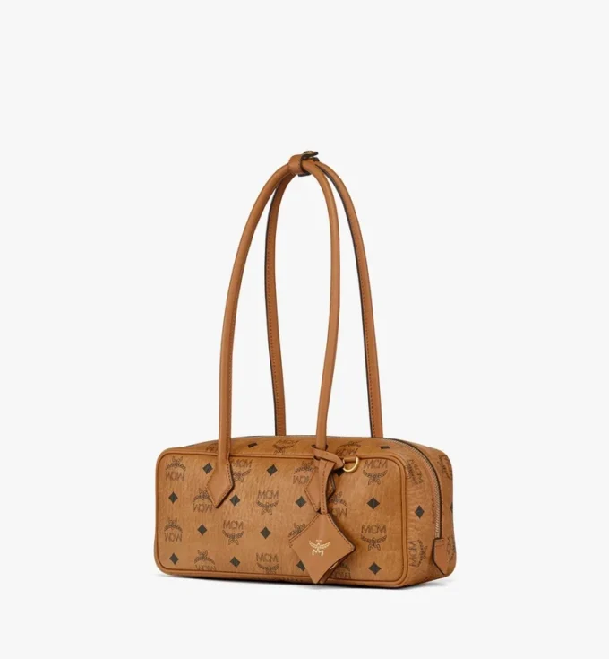 Aren East West Shoulder Bag in Visetos