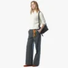 Aren Hobo in Recycled Nylon and Monogram Print Leather