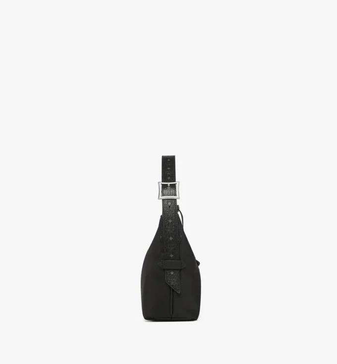 Aren Hobo in Recycled Nylon and Monogram Print Leather