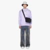 Aren Messenger Bag in Maxi Monogram Leather
