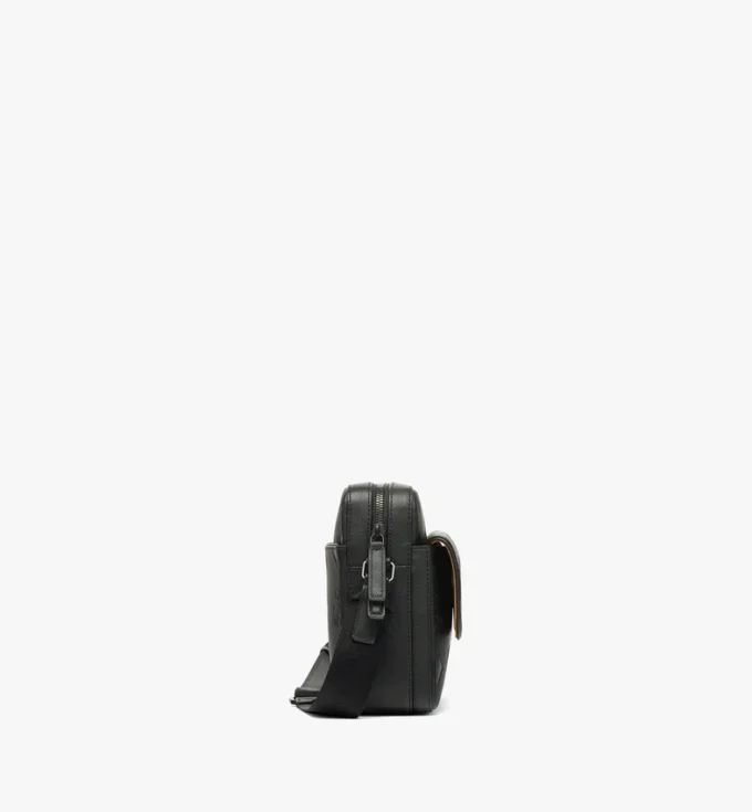 Aren Messenger Bag in Maxi Monogram Leather