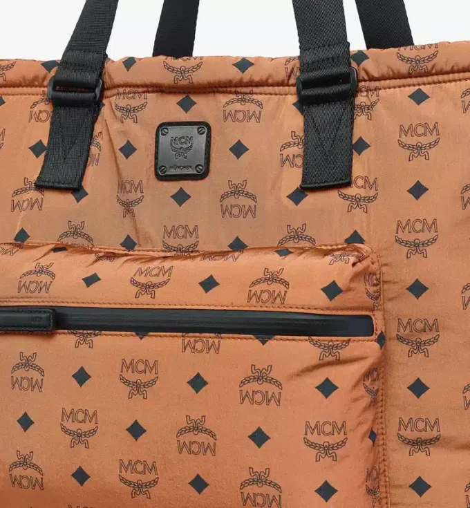 Aren Packable Tote in Monogram Nylon Aren Packable Tote in Monogram Nylon
