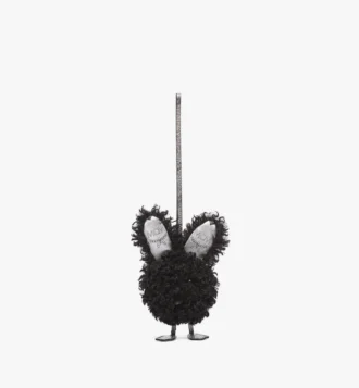 Aren Rabbit Charm in Faux Fur