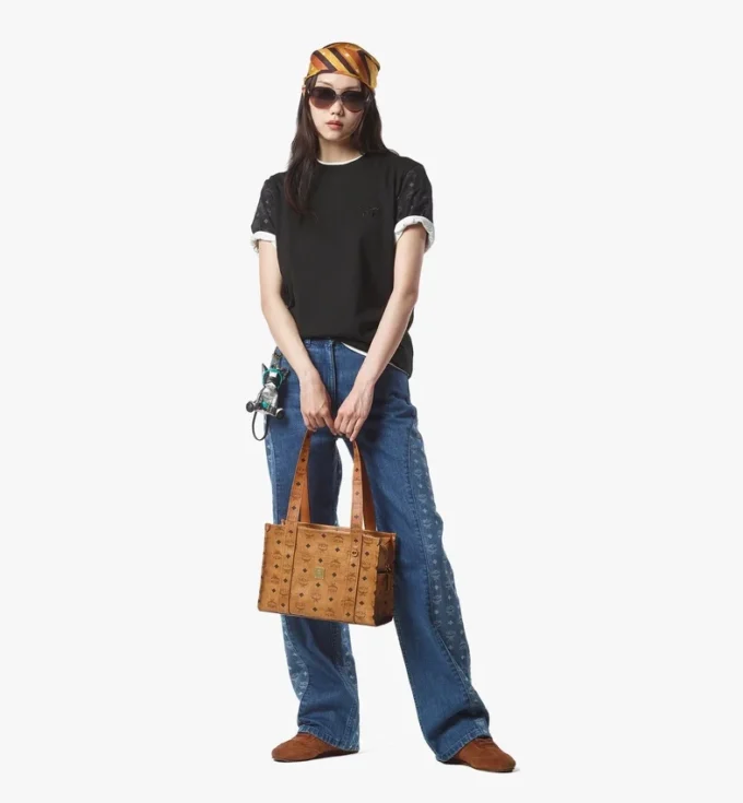 Aren School Bag Tote in Visetos