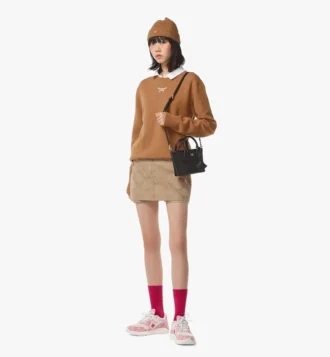 Aren Shopper in Recycled Nylon and Monogram Print Leather