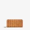 Aren Zip Around Wallet in Visetos