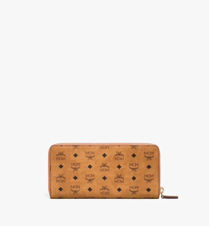 Aren Zip Around Wallet in Visetos