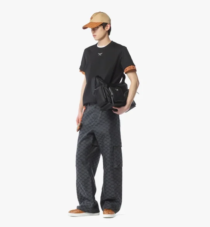 Aren Zip Hobo in Econyl® and Monogram Print Leather Aren Zip Hobo in Econyl® and Monogram Print Leather