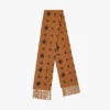 Bicolor Monogram Jacquard Stole Bicolor Monogram Jacquard Stole