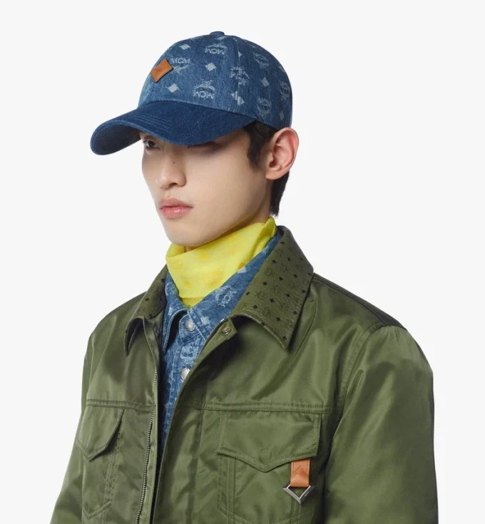 Classic Cap in Monogram Denim Jacquard Classic Cap in Monogram Denim Jacquard