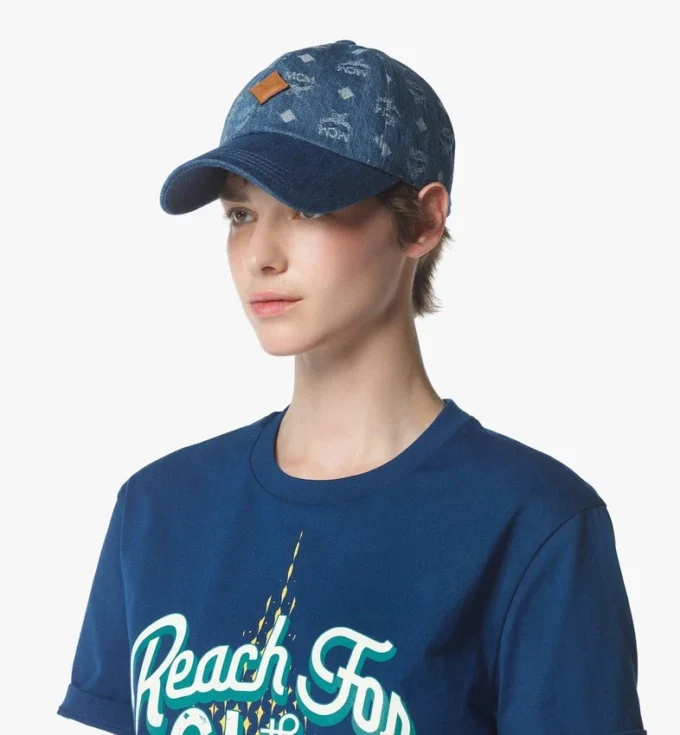 Classic Cap in Monogram Denim Jacquard Classic Cap in Monogram Denim Jacquard