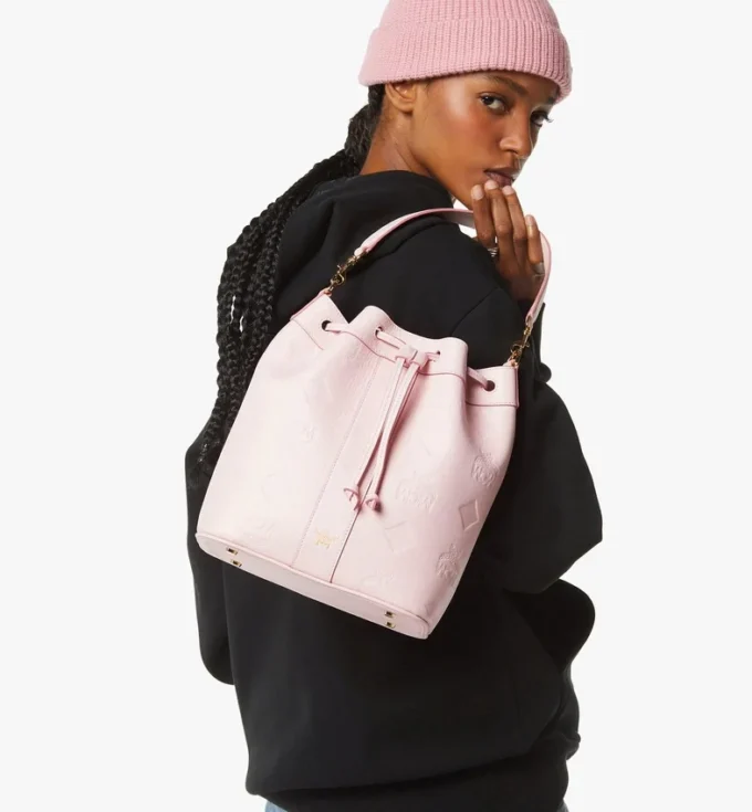 Dessau Drawstring Bag in Maxi Monogram Leather Dessau Drawstring Bag in Maxi Monogram Leather
