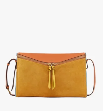 Diamant 3D Shoulder Bag in Suede and Calfskin