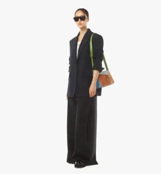 Diamant 3D Shoulder Bag in Suede and Calfskin