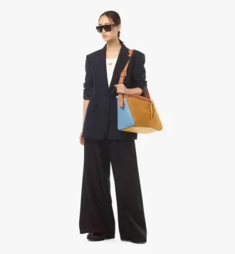 Diamant 3D Shoulder Bag in Suede and Calfskin