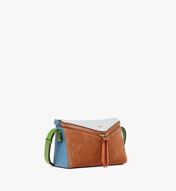 Diamant 3D Shoulder Bag in Suede and Calfskin Diamant 3D Shoulder Bag in Suede and Calfskin