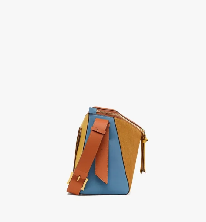 Diamant 3D Shoulder Bag in Suede and Calfskin Diamant 3D Shoulder Bag in Suede and Calfskin
