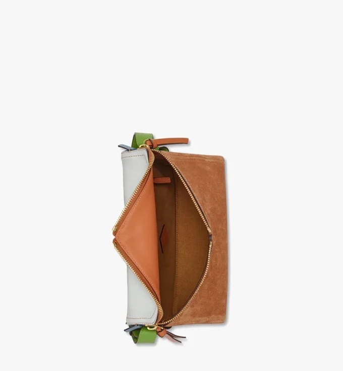 Diamant 3D Shoulder Bag in Suede and Calfskin Diamant 3D Shoulder Bag in Suede and Calfskin