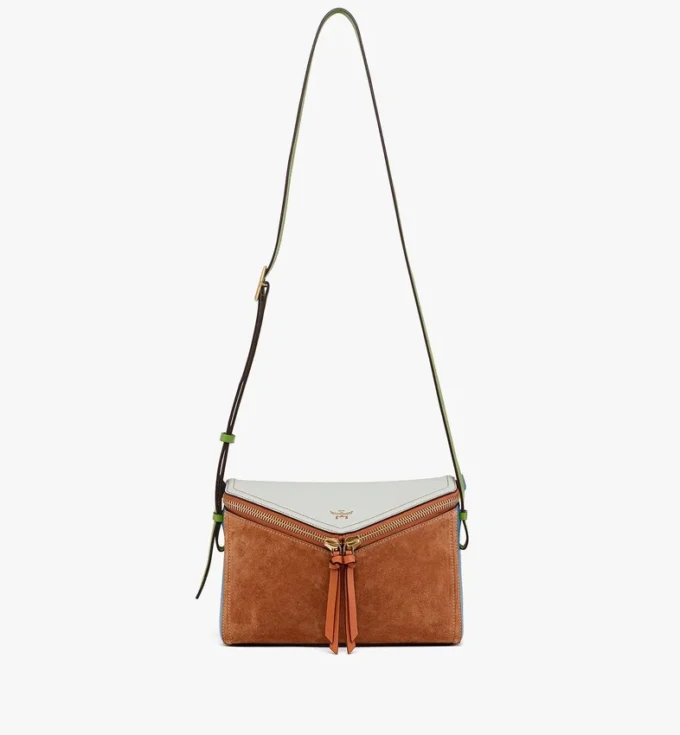 Diamant 3D Shoulder Bag in Suede and Calfskin Diamant 3D Shoulder Bag in Suede and Calfskin