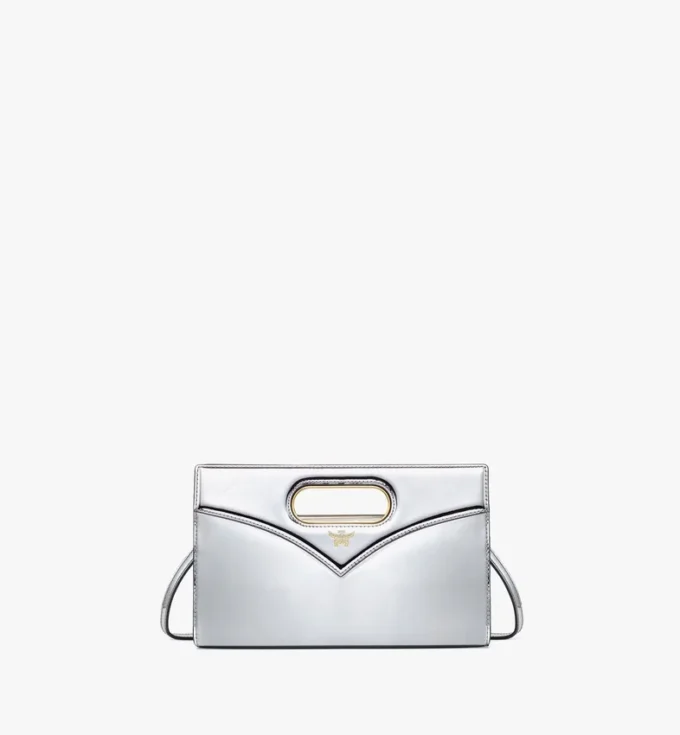 Diamond Bag in Metallic Mirror Leather Diamond Bag in Metallic Mirror Leather