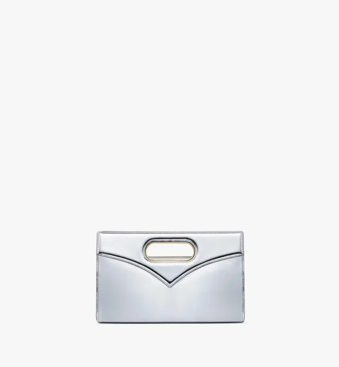 Diamond Bag in Metallic Mirror Leather Diamond Bag in Metallic Mirror Leather
